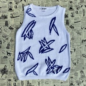 VINTAGE White Sweater Vest